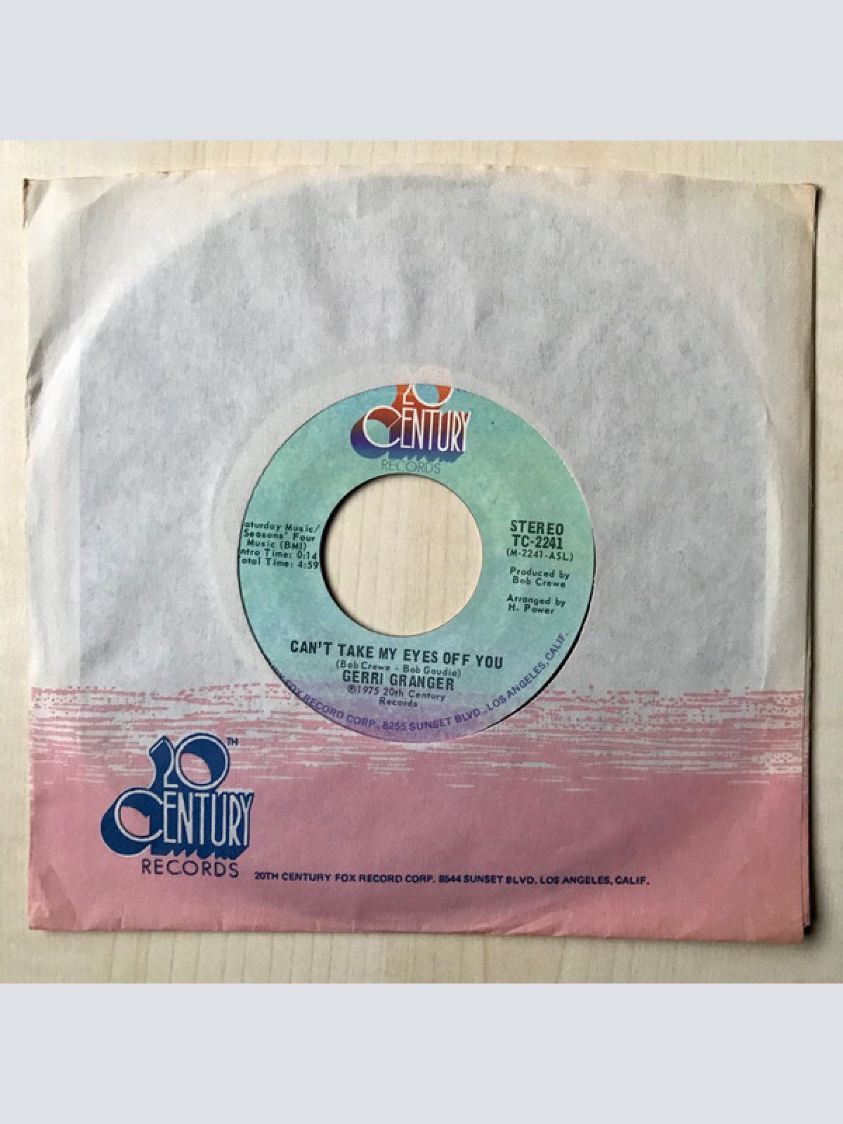 Vinyl / Gerri Granger - Can't Take My Eyes Off You