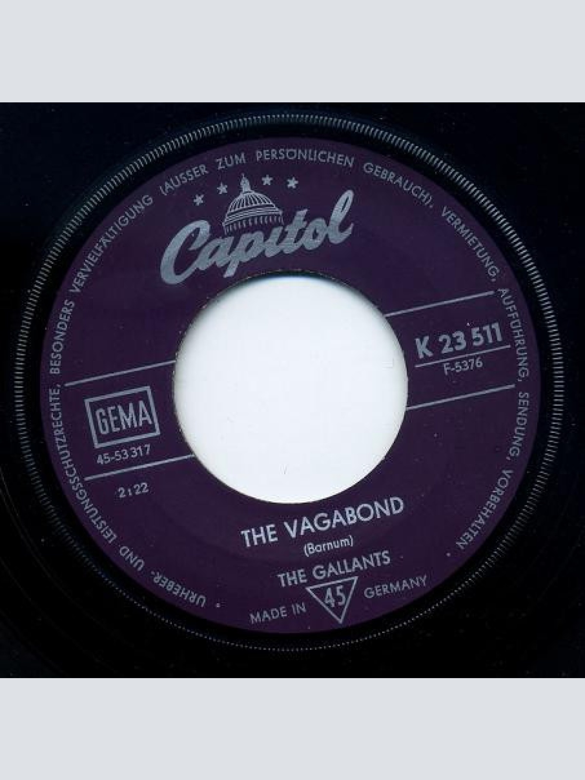 Vinyl / The Gallants - The Man From U.N.C.L.E.