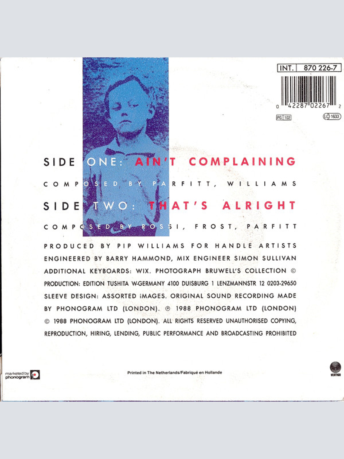 Vinyl / Status Quo - Ain't Complaining