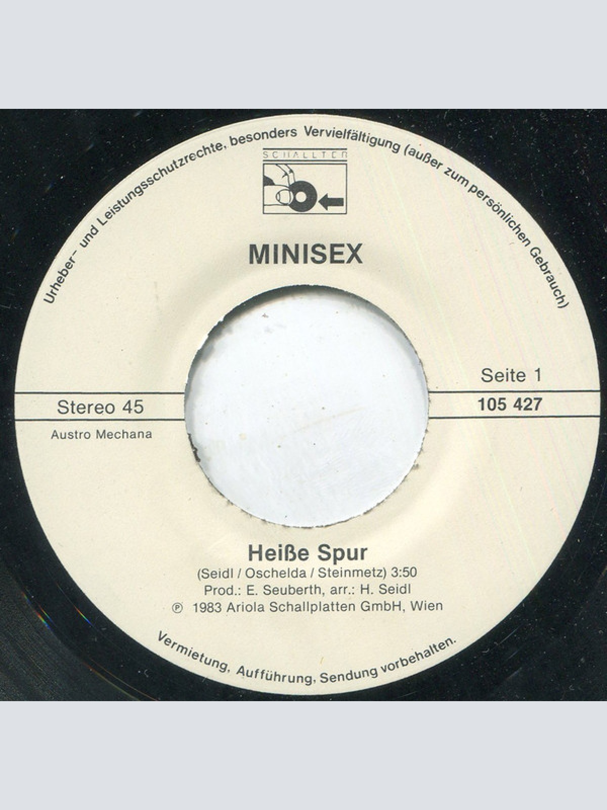Vinyl / Minisex - Heiße Spur / Stern Im Nachtlokal