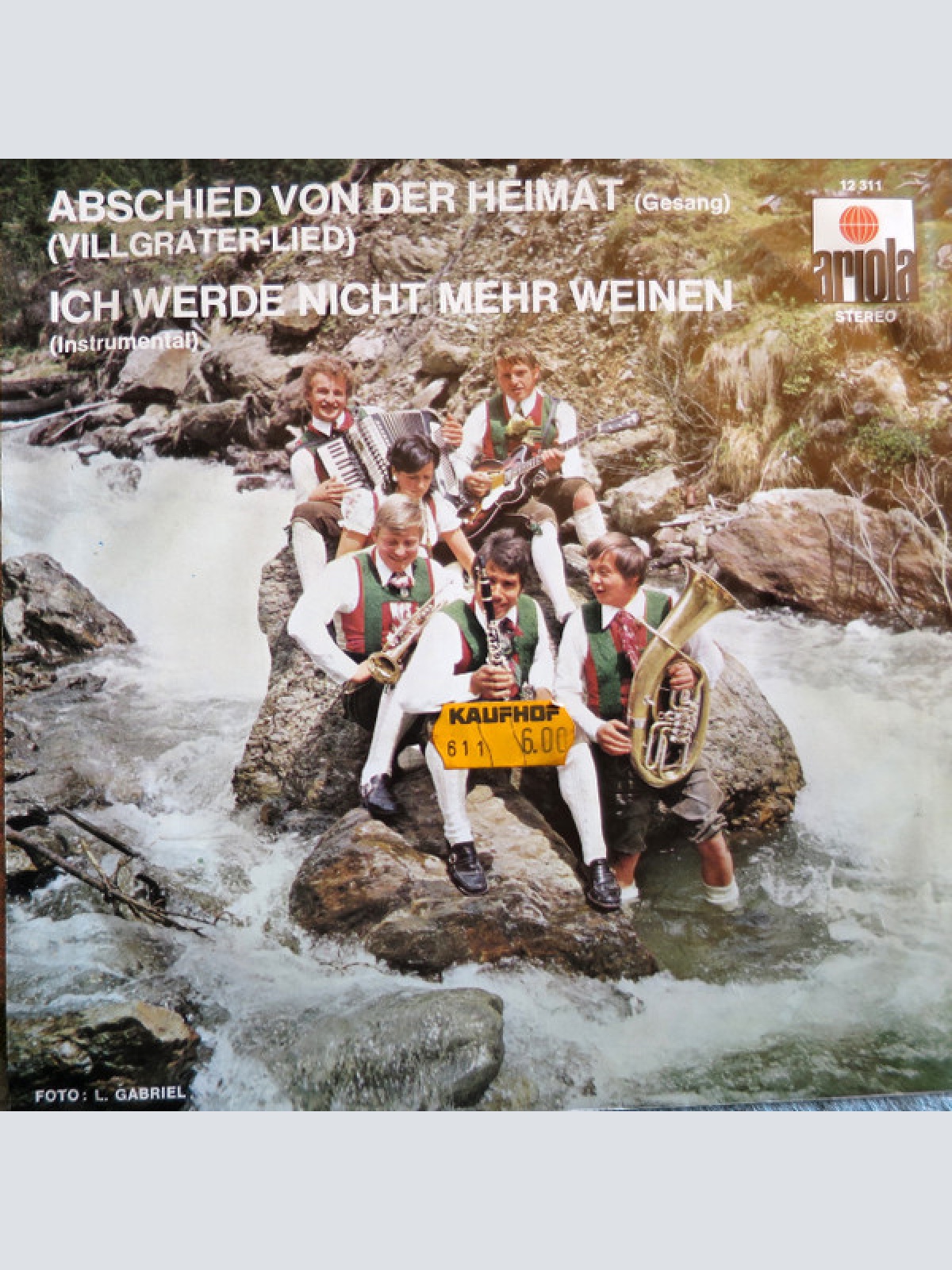 Vinyl / Die Villgrater Buam - Abschied Von Der Heimat (Villgrater-Lied)