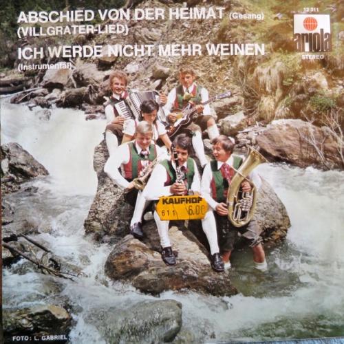 Vinyl / Die Villgrater Buam - Abschied Von Der Heimat (Villgrater-Lied)
