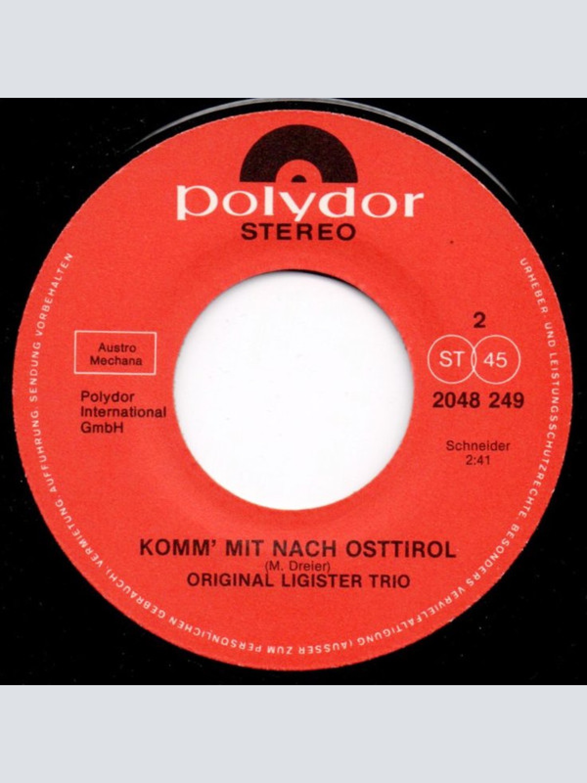 Vinyl / Original Ligister Trio - Schnell, Schnell, Schnell