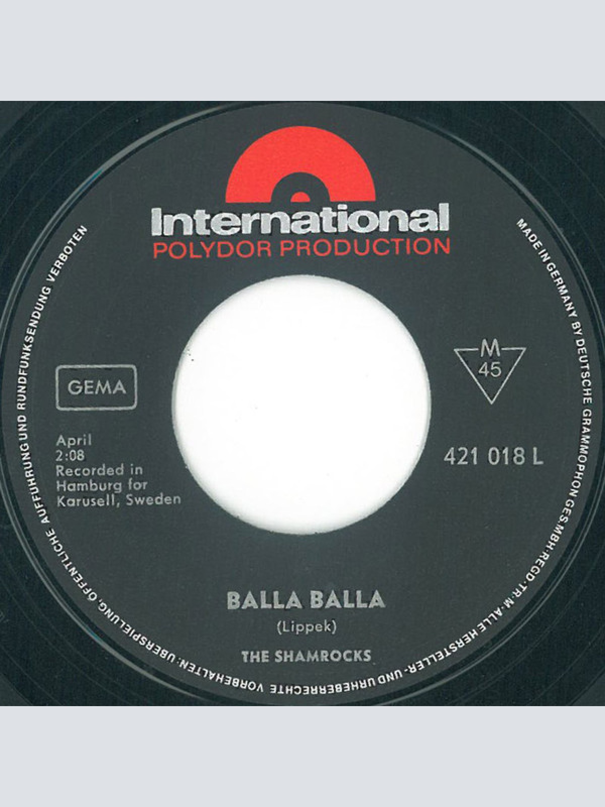 Vinyl / The Shamrocks (3) - Balla Balla