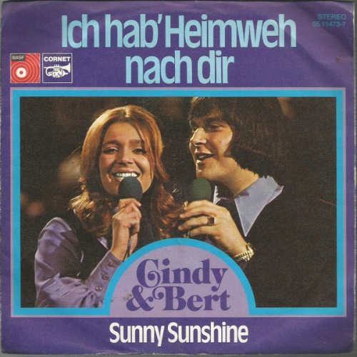 Vinyl / Cindy & Bert - Ich Hab' Heimweh Nach Dir / Sunny Sunshine