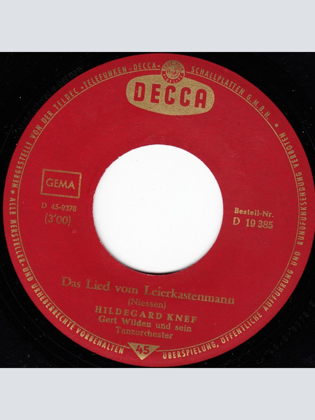 Vinyl / Hildegard Knef - Aber Schön War Es Doch