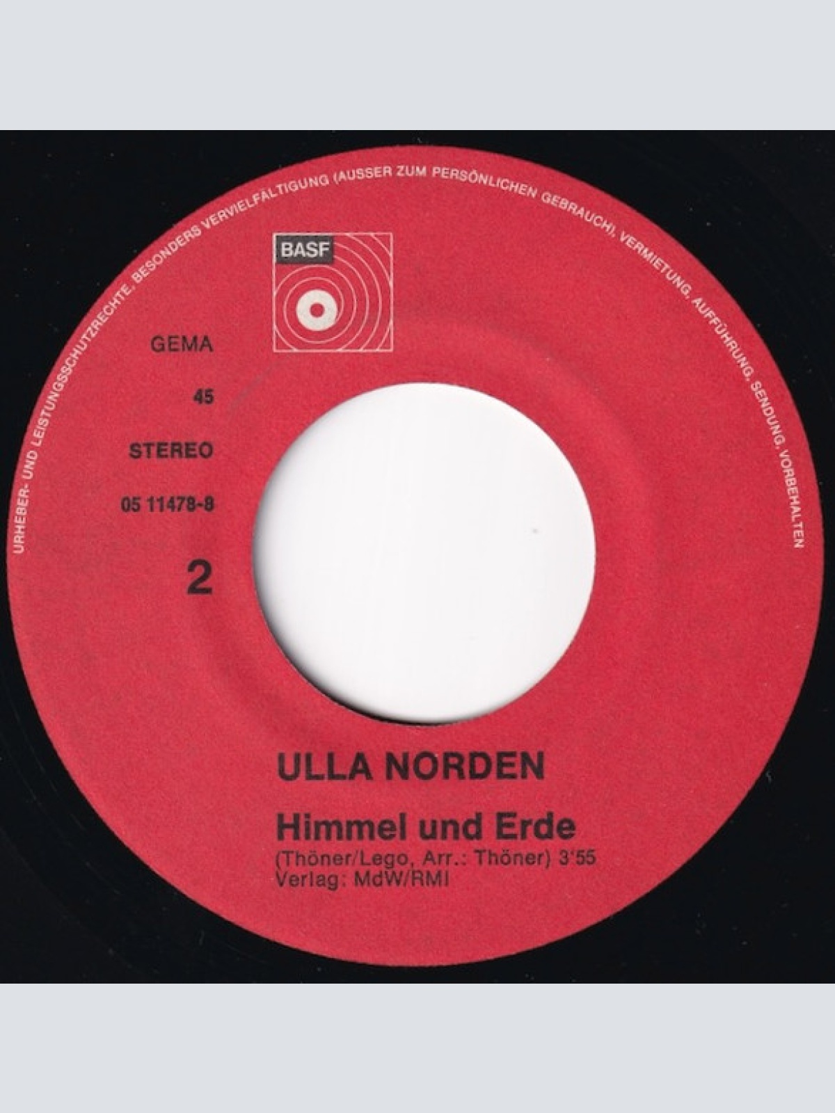 Vinyl / Ulla Norden - Schmiede Das Eisen