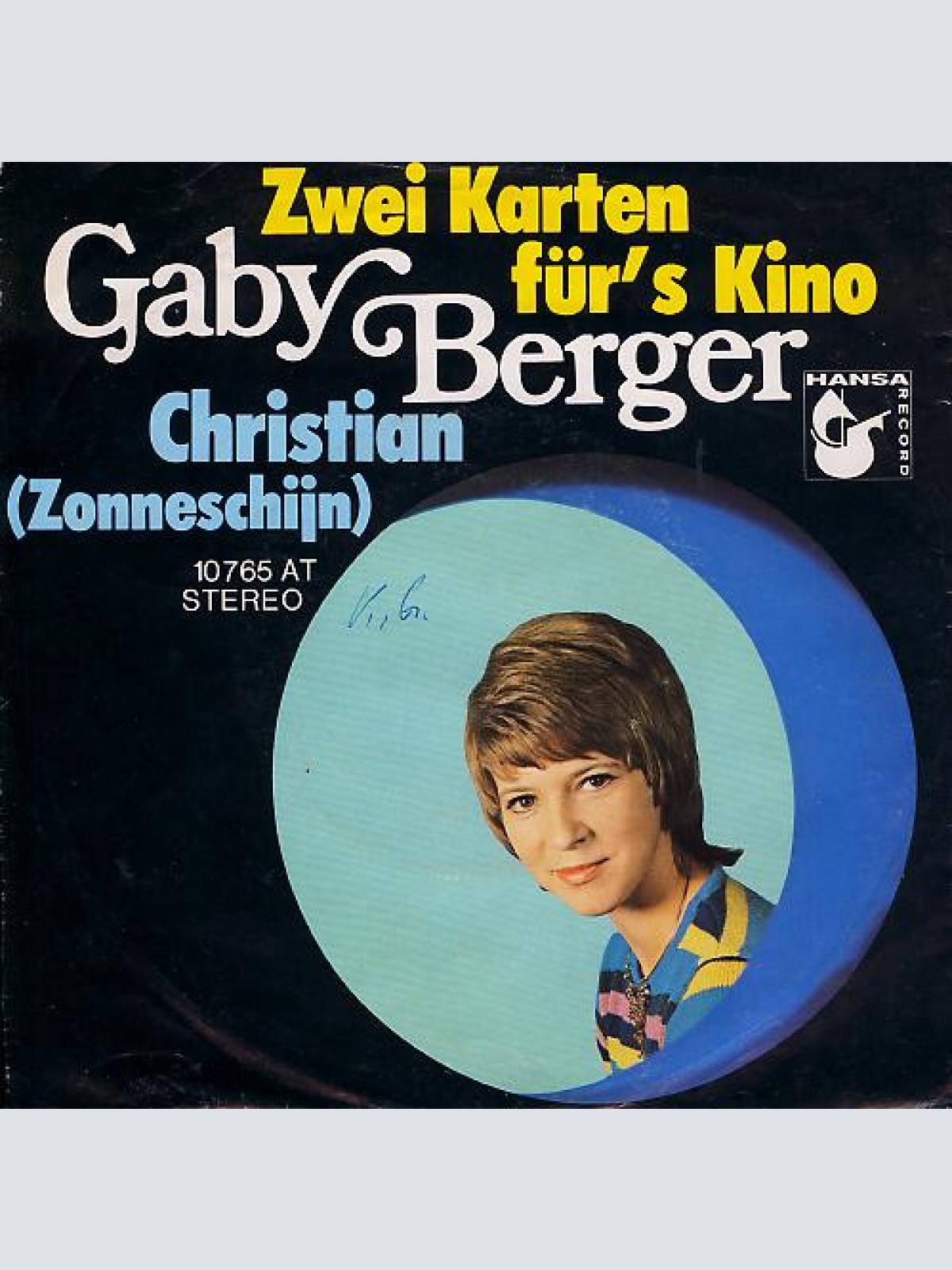 Vinyl / Gaby Berger - Zwei Karten Für's Kino / Christian (Zonneschijn)