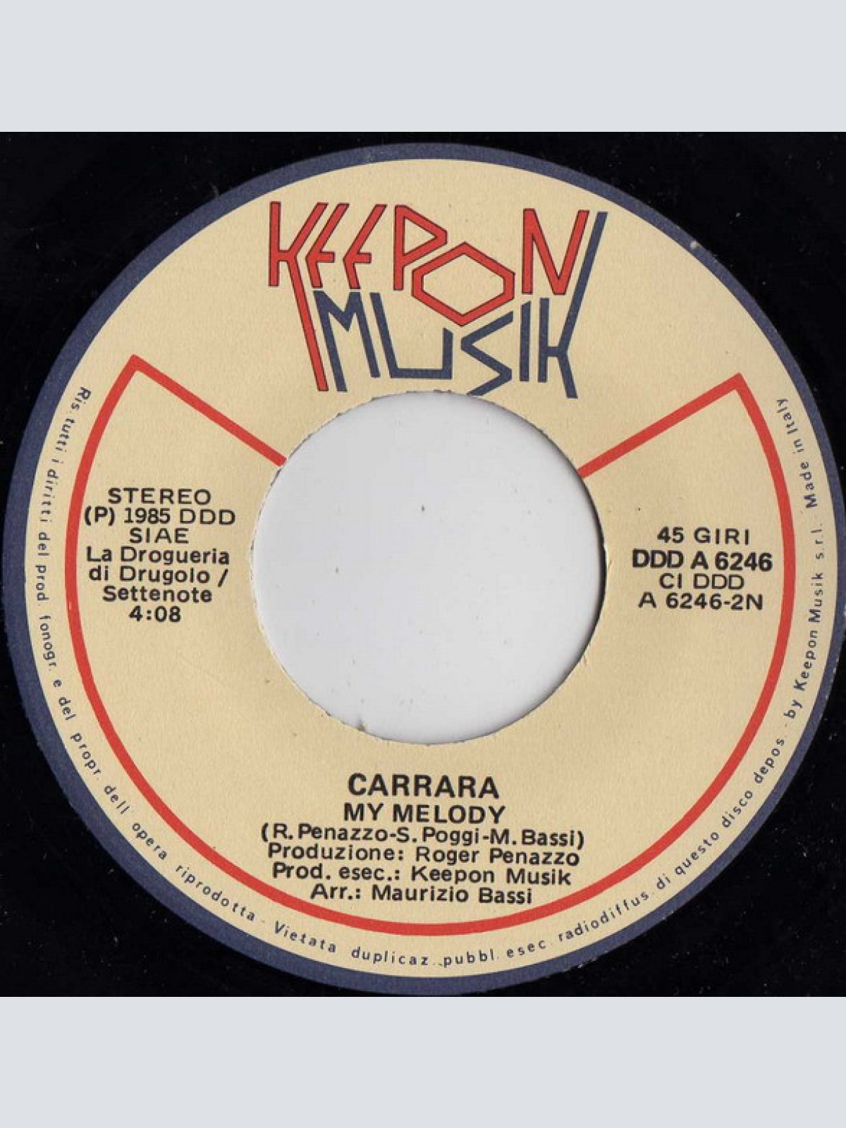 Vinyl / Carrara - Welcome To The Sunshine