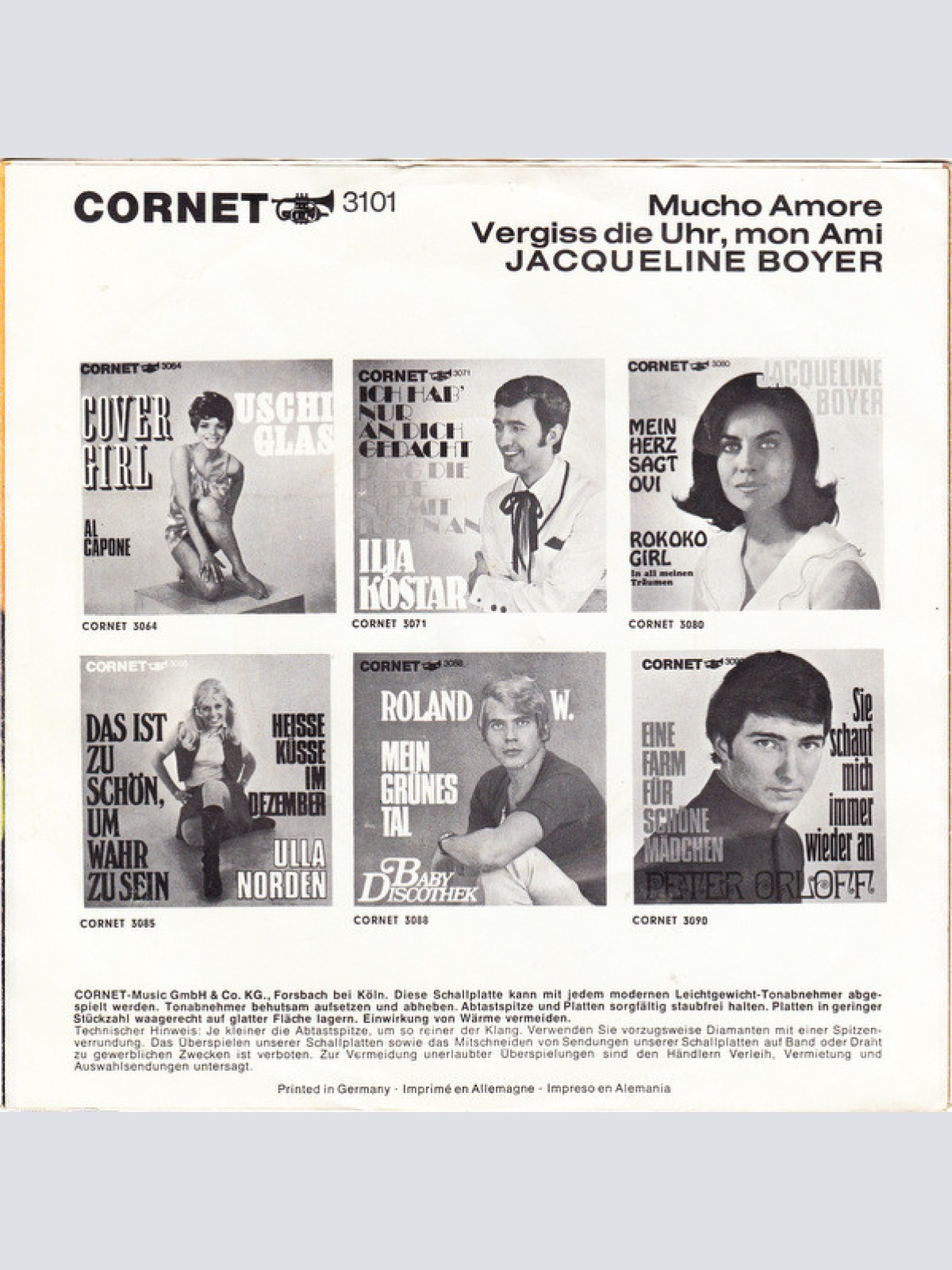 Vinyl / Jacqueline Boyer - Mucho Amore