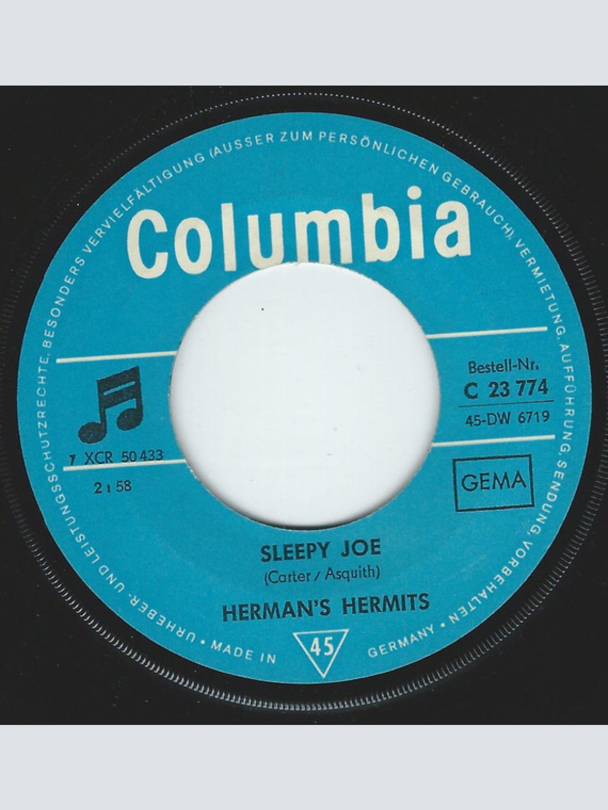 Vinyl / Herman's Hermits - Sleepy Joe / London Look