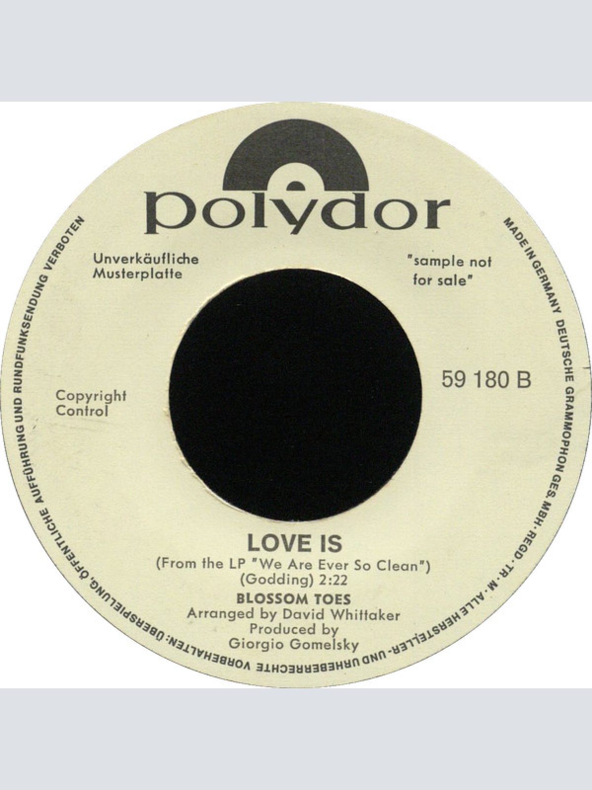 Vinyl / Blossom Toes - I'll Be Your Baby Tonight / Love Is