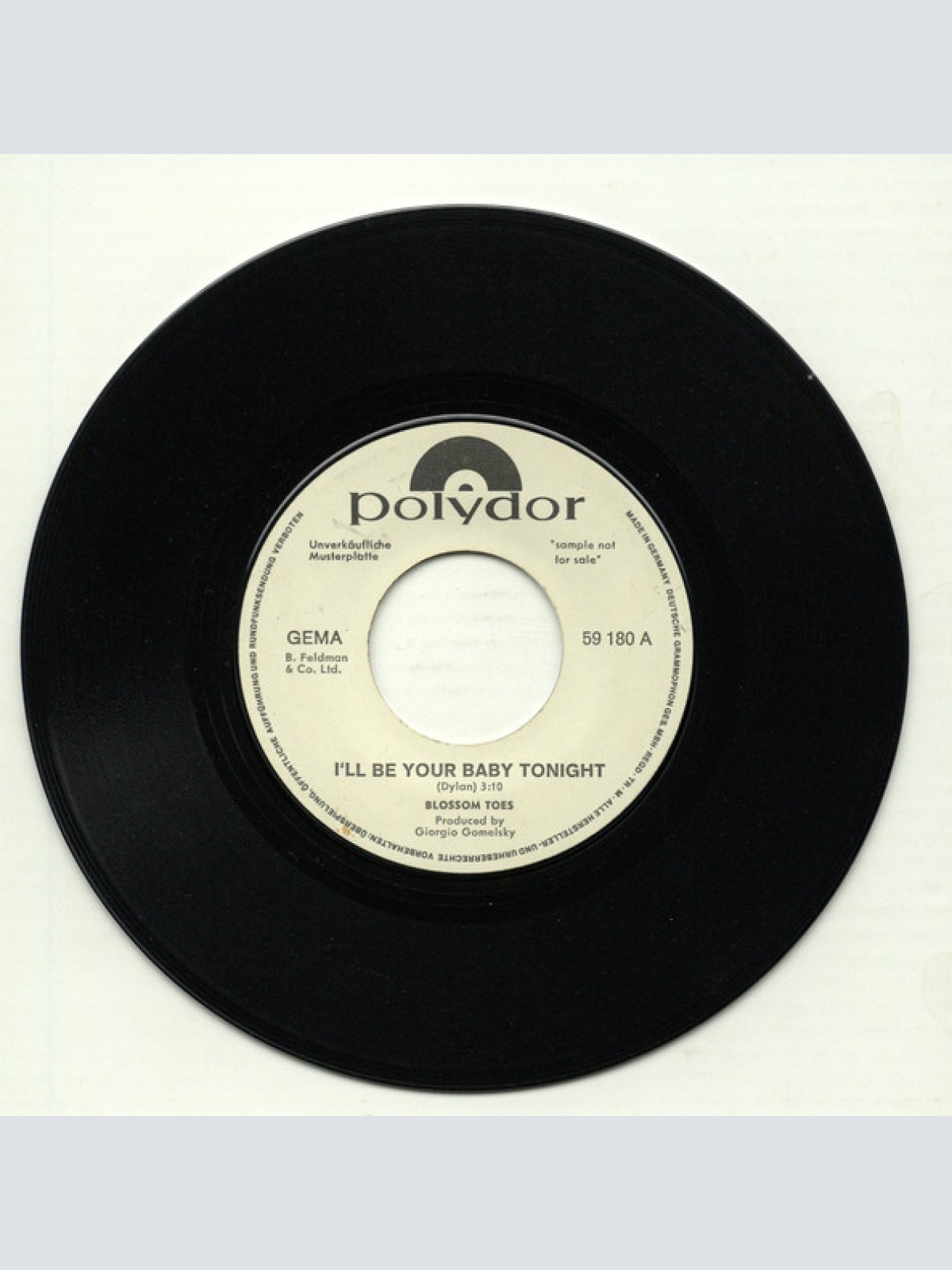 Vinyl / Blossom Toes - I'll Be Your Baby Tonight / Love Is