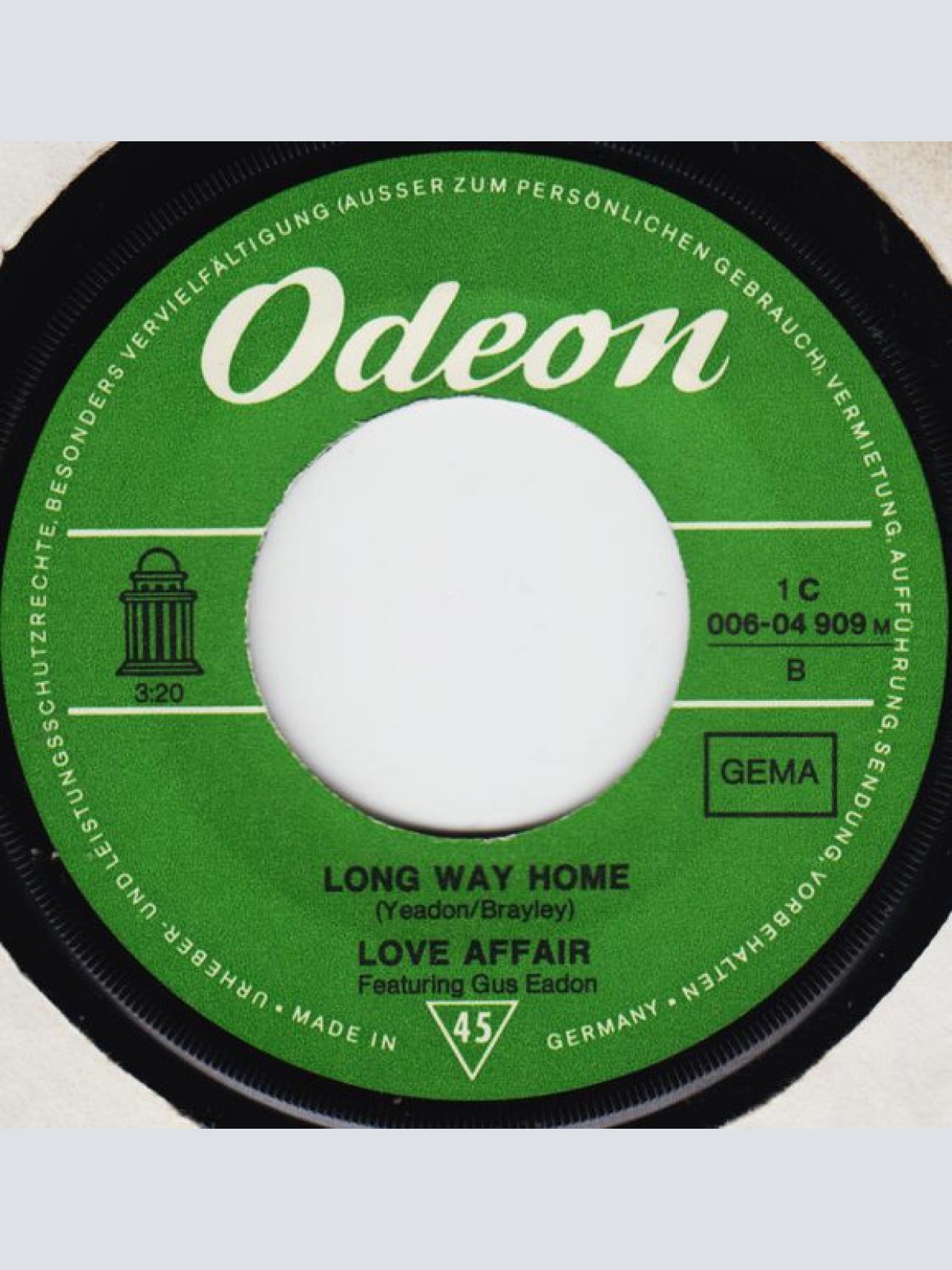 Vinyl / Love Affair* Featuring Gus Eadon - Help (Get Me Some Help)