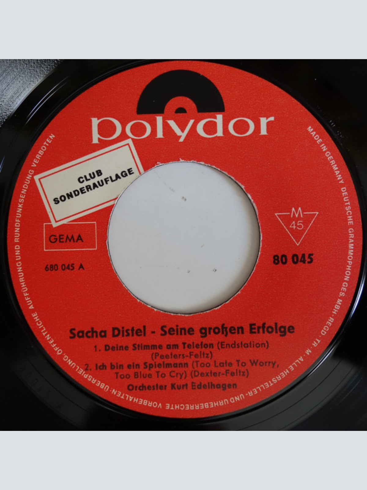 Vinyl / Sacha Distel - Seine Großen Erfolge