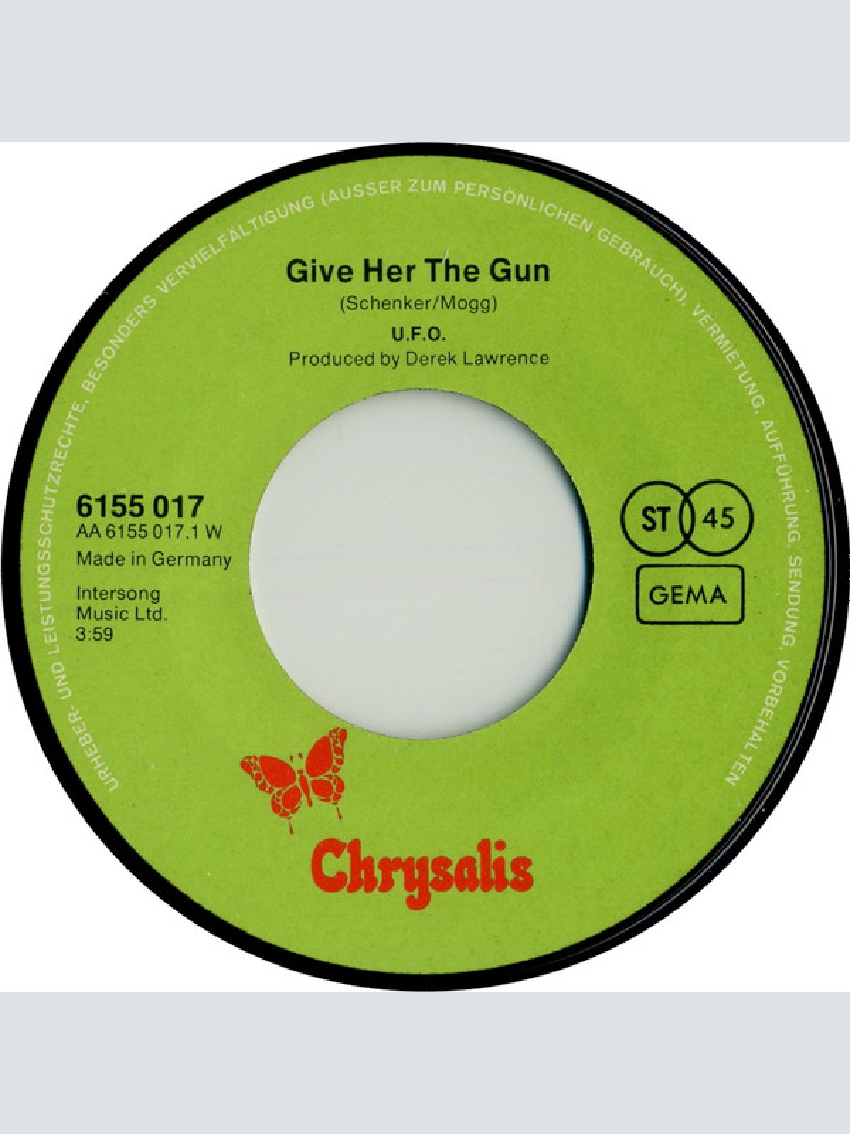 Vinyl / U.F.O.* - Give Her The Gun