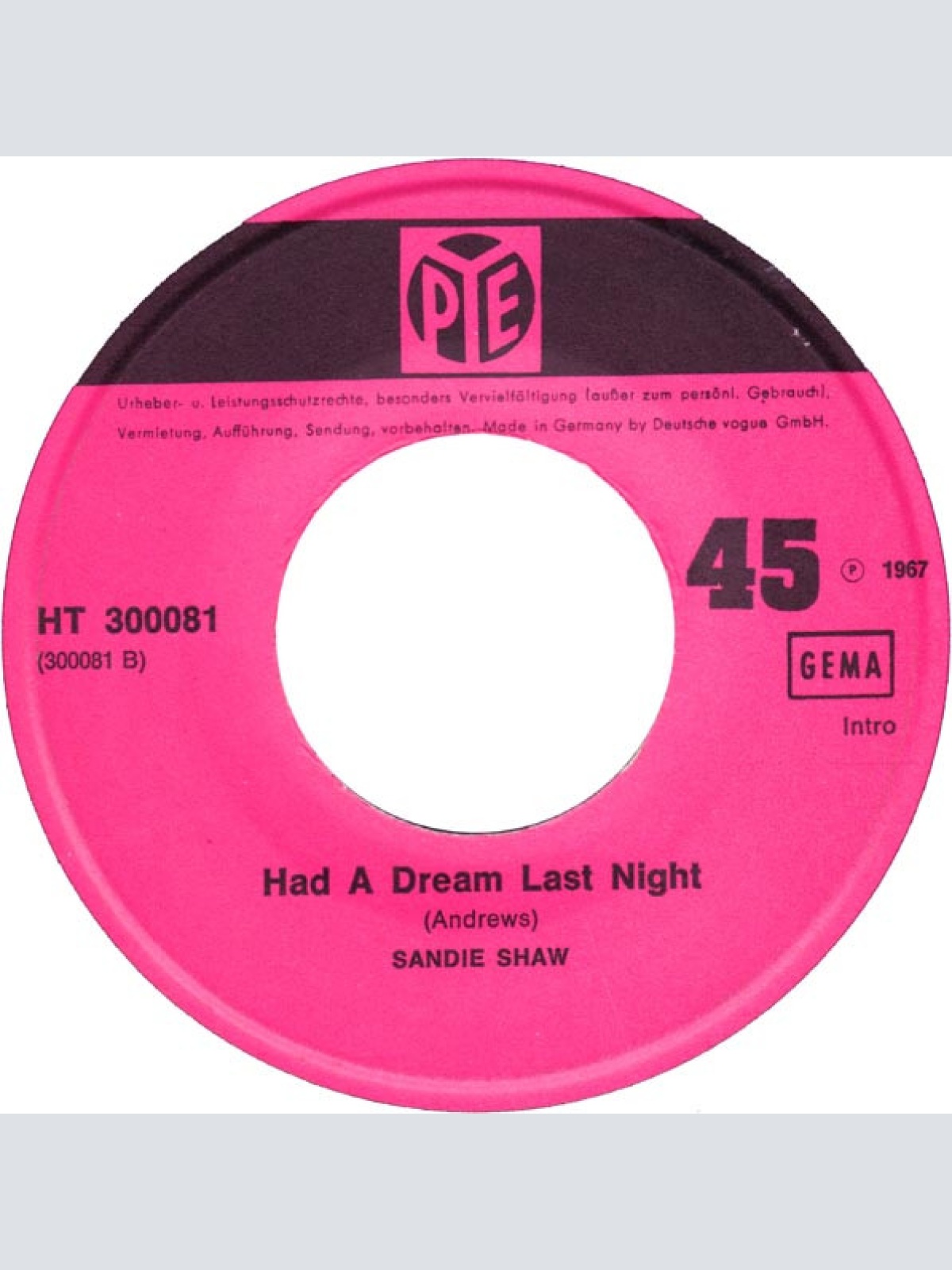 Vinyl / Sandie Shaw - Puppet On A String