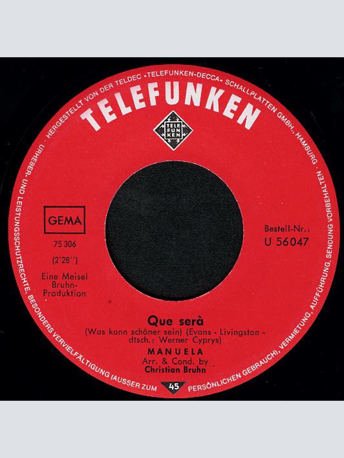 Vinyl / Manuela (5) - Que-Sera (Was Kann Schöner Sein)