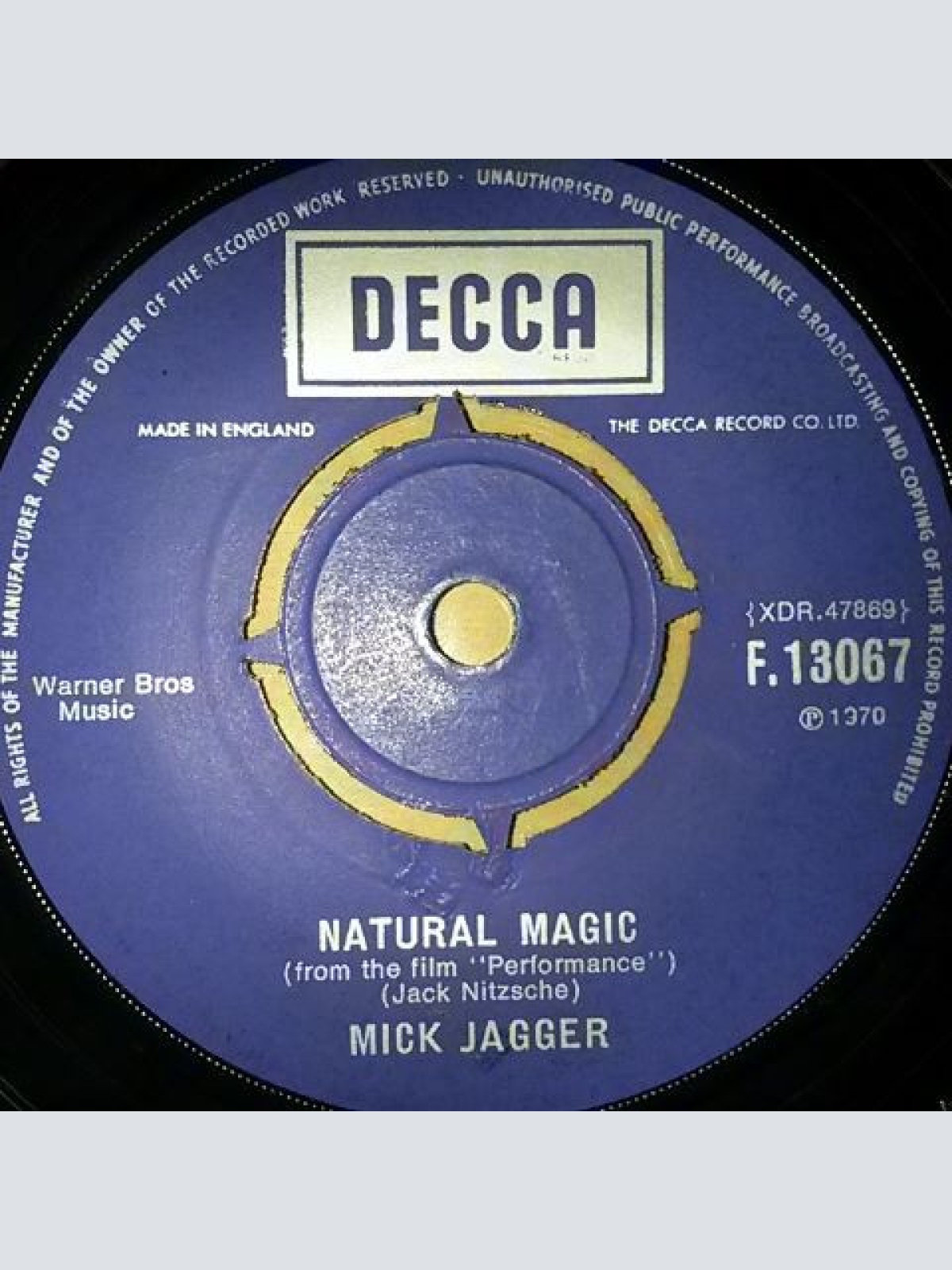 Vinyl / Mick Jagger - Memo From Turner / Natural Magic