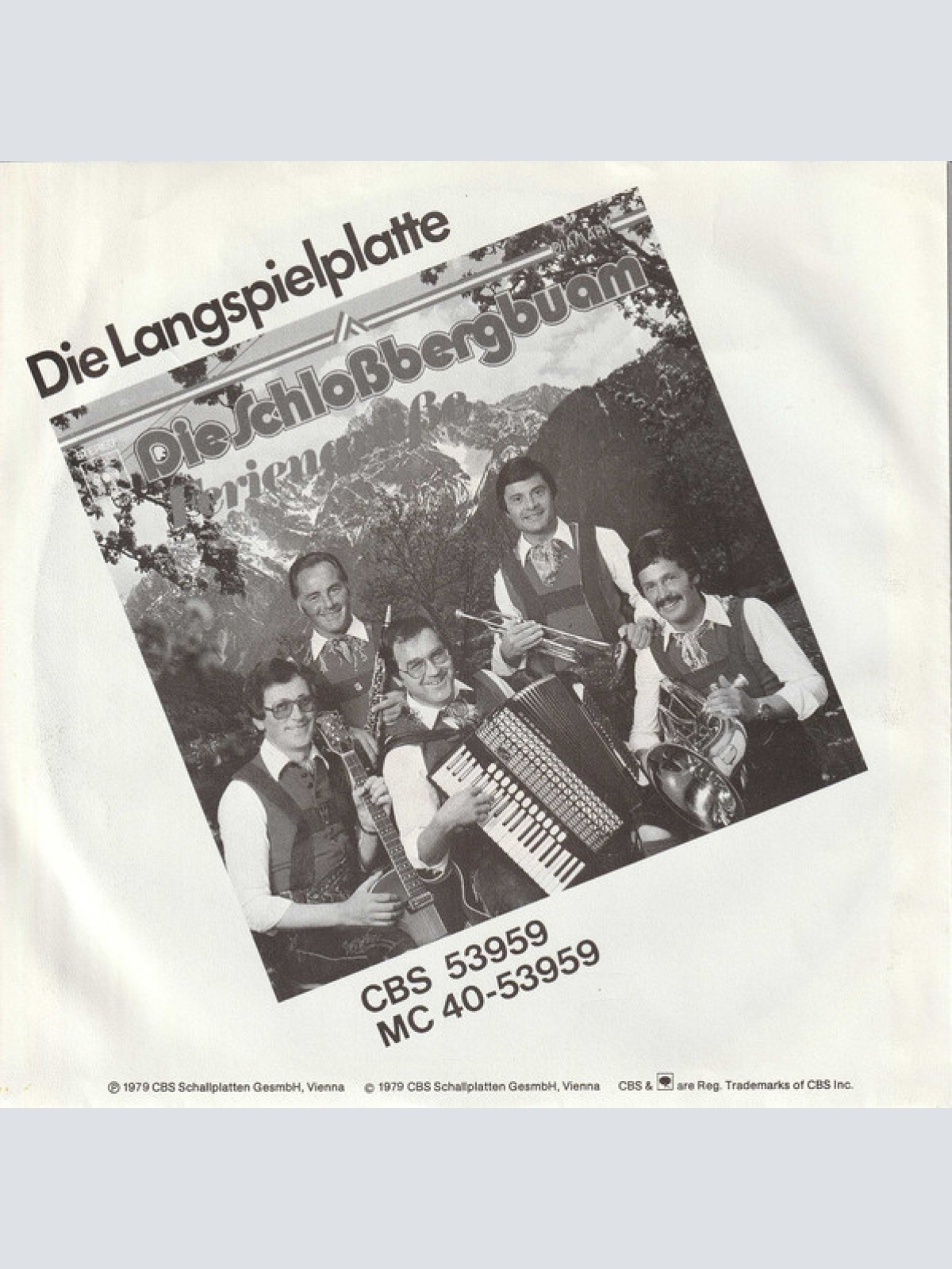 Vinyl / Die Schloßbergbuam - Ein Ständchen Zum Festtag