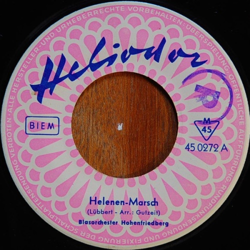 Vinyl / Blasorchester Hohenfriedberg - Helenen-Marsch