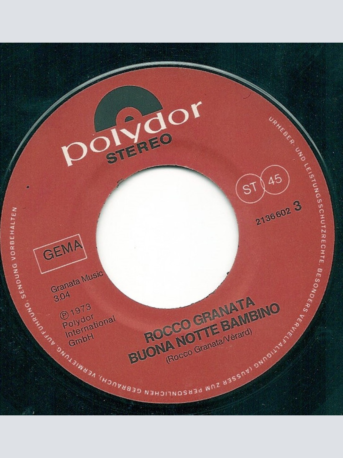 Vinyl / Rocco Granata - Die Grossen Vier