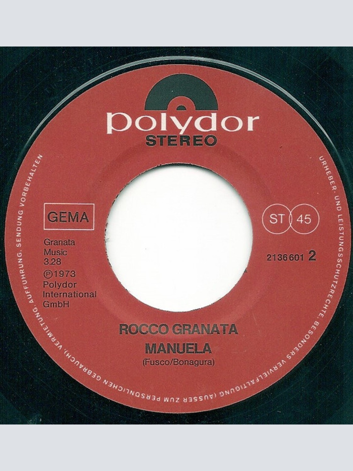 Vinyl / Rocco Granata - Die Grossen Vier