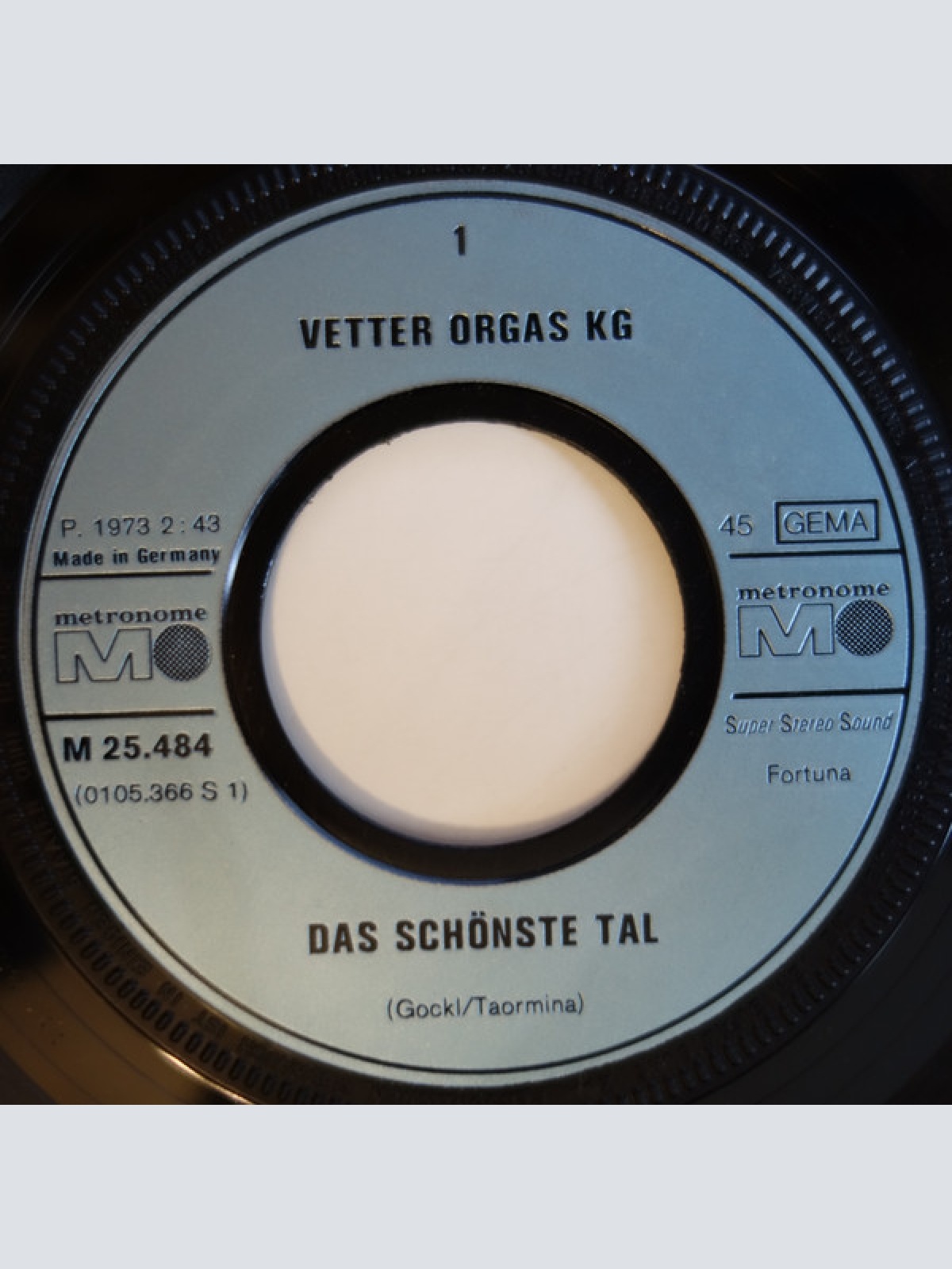 Vinyl / Vetter Orgas KG - Das Schönste Tal