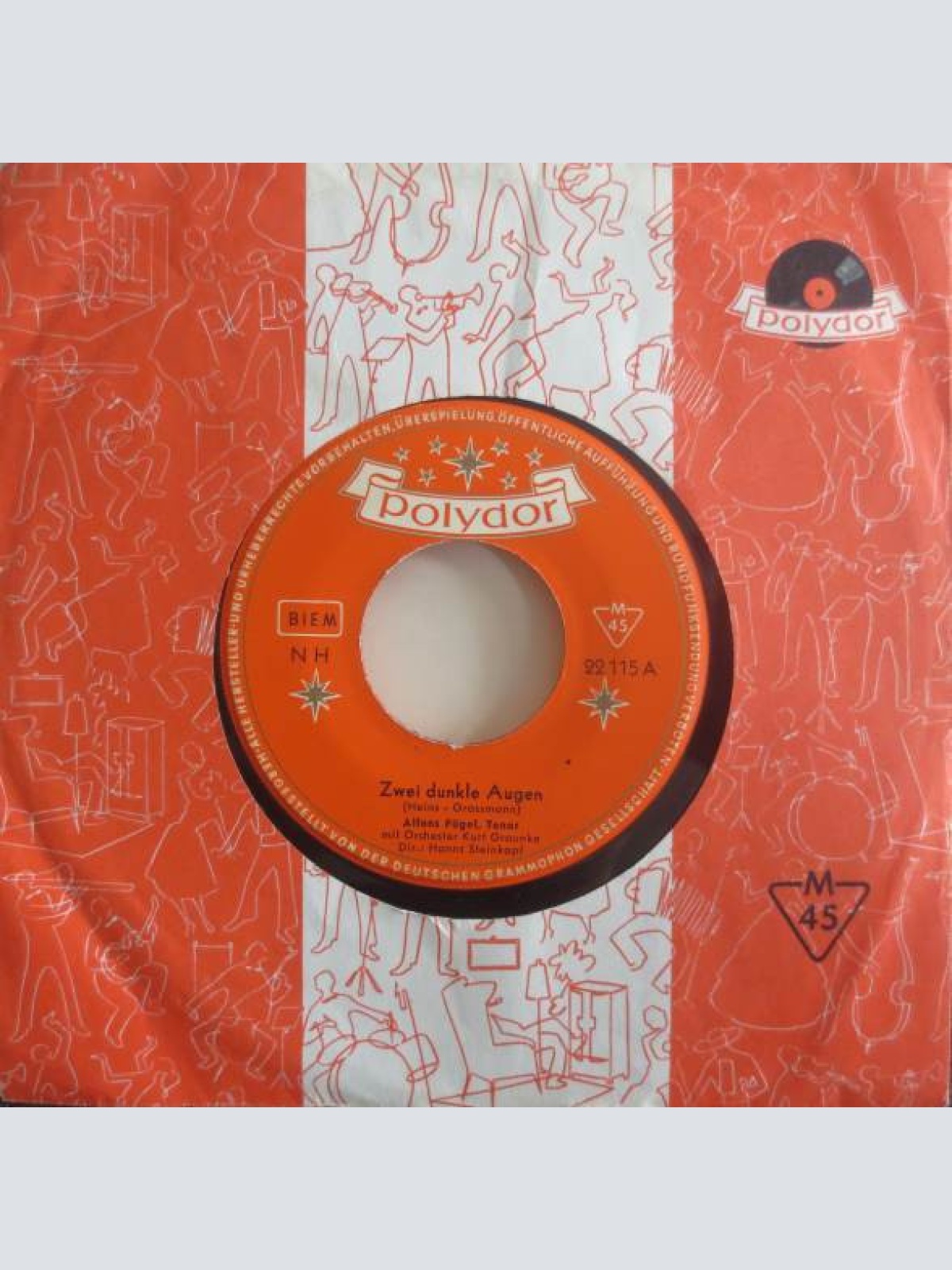 Vinyl / Alfons Fügel - Zwei Dunkle Augen / Der Rattenfänger