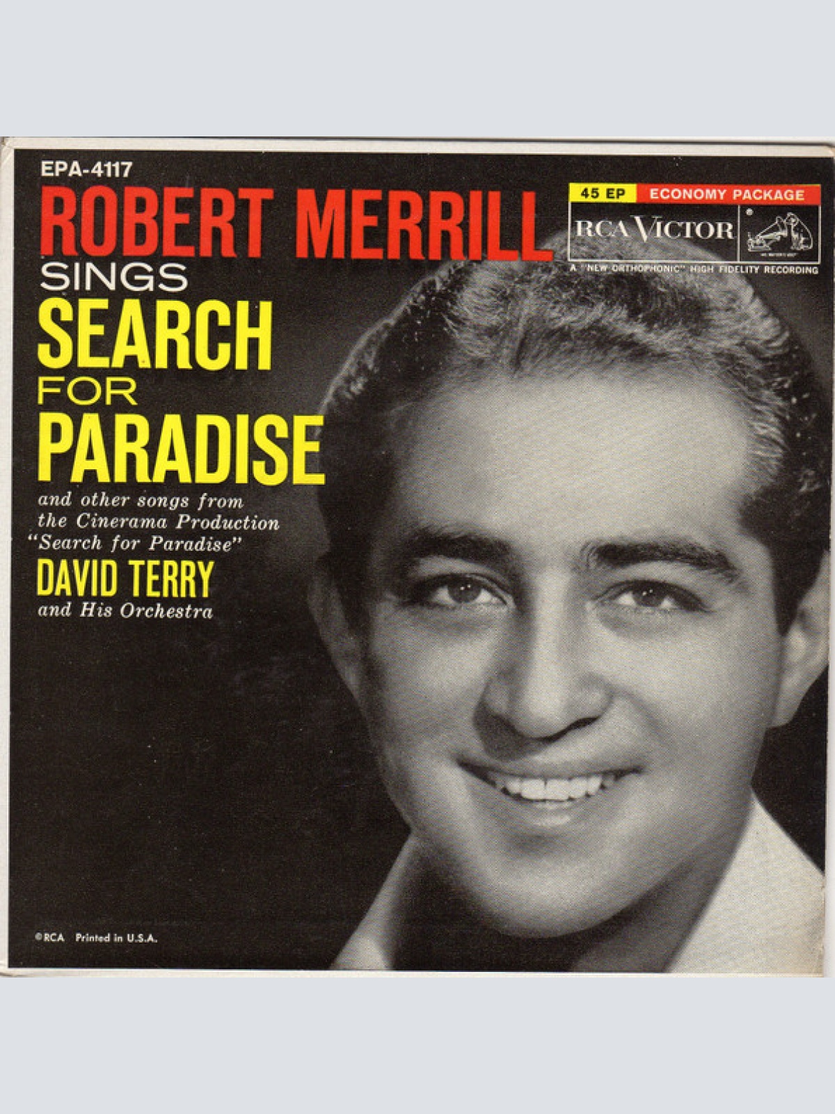 Vinyl / Robert Merrill, David Terry And His Orchestra - Search For Paradise