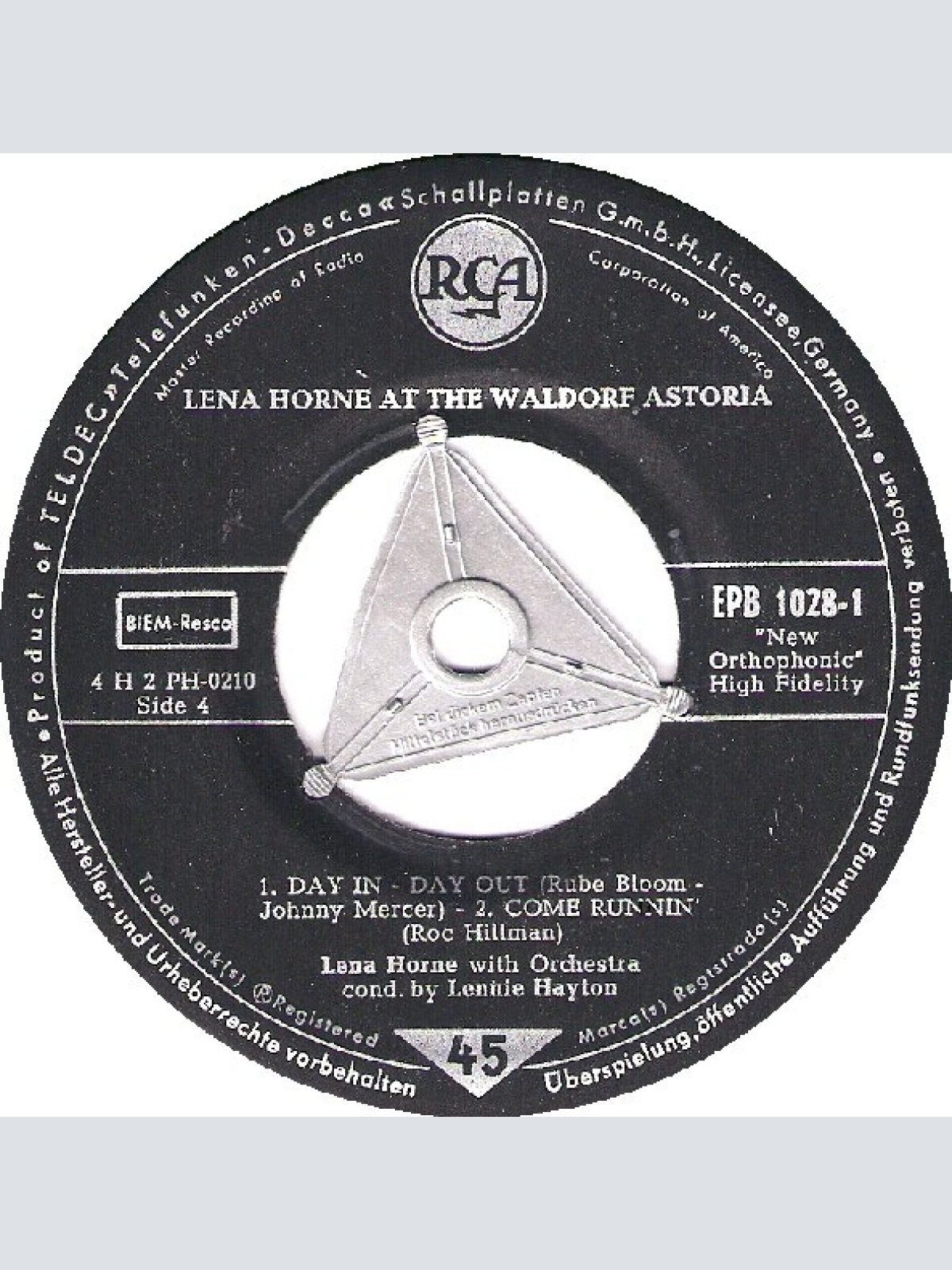 Vinyl / Lena Horne With Nat Brandwynne's Orchestra* - Lena Horne At The Waldorf Astoria