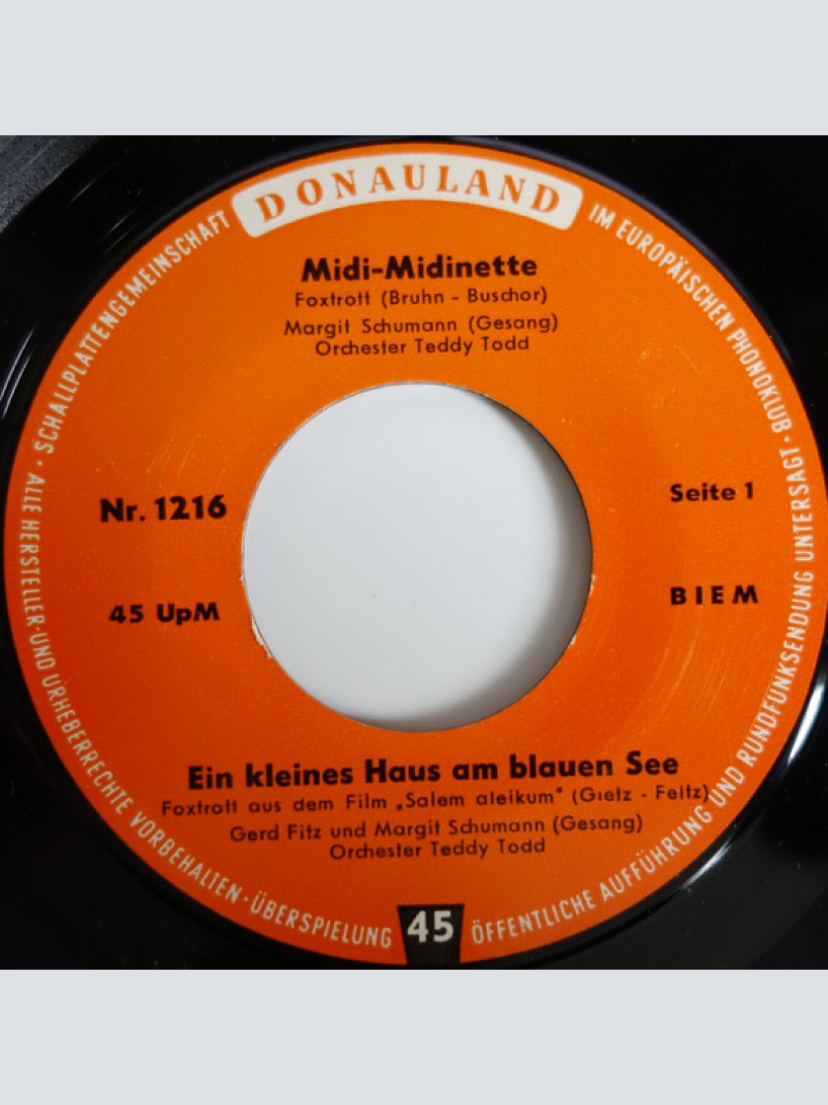 Vinyl / Gerd Fitz, Erika Berg, Margit Schumann - Ich Möchte Dich So Gern Verwöhnen / Lieber Jonny, Komm Doch Wieder / Midi-Midinette / Ein Kleines Haus Am Blauen See