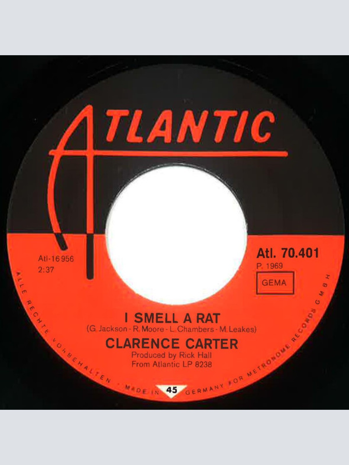 Vinyl / Clarence Carter - Doin' Our Thing / I Smell A Rat