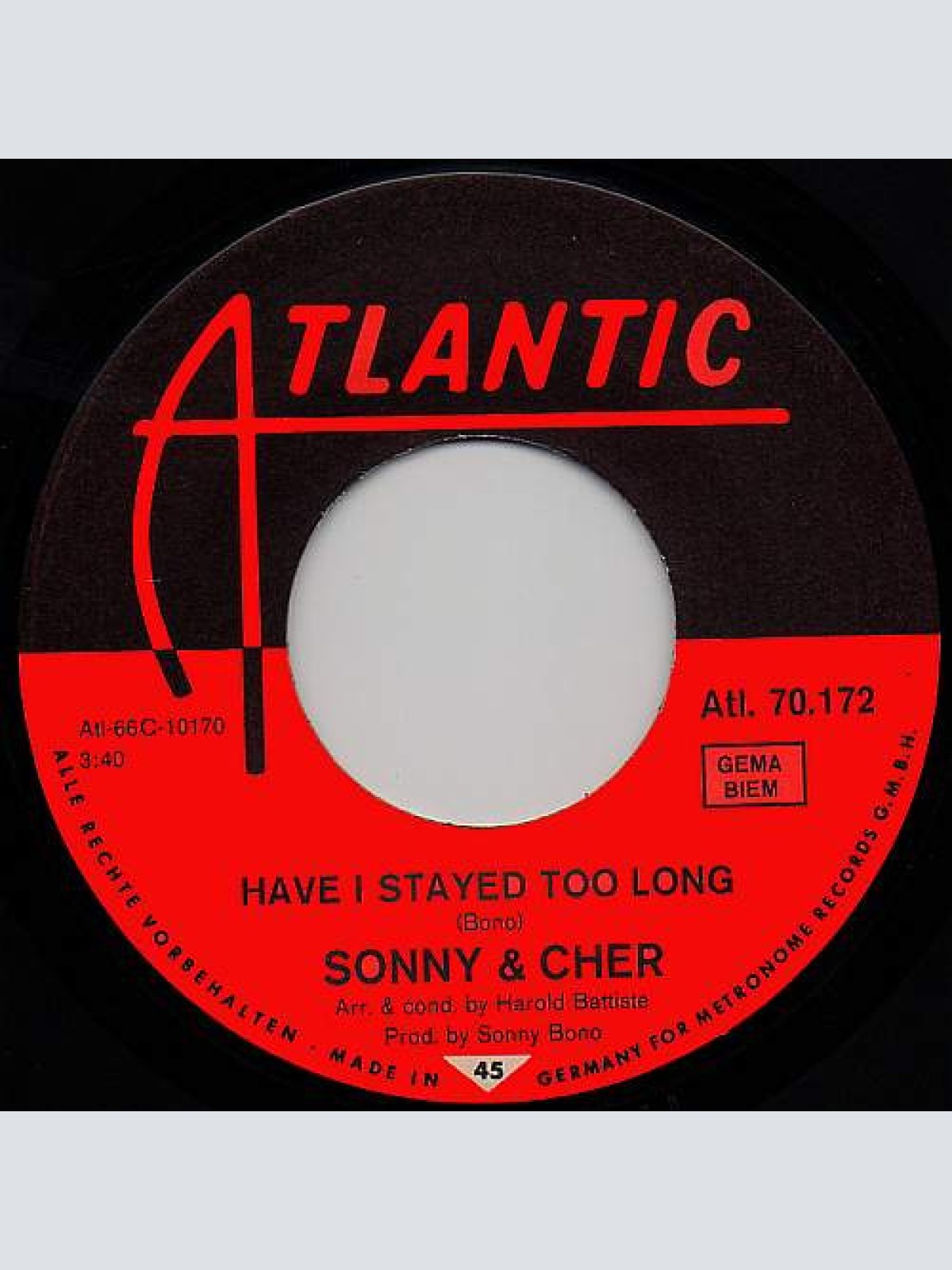 Vinyl / Sonny & Cher - Have I Stayed Too Long
