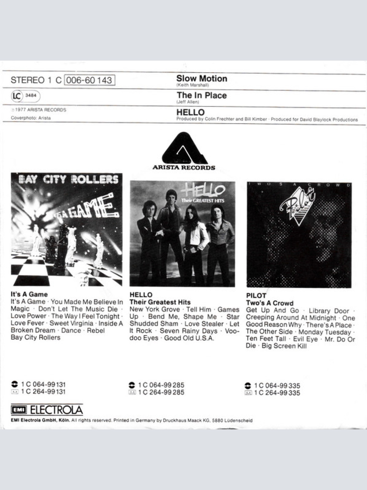 Vinyl / Hello - Slow Motion