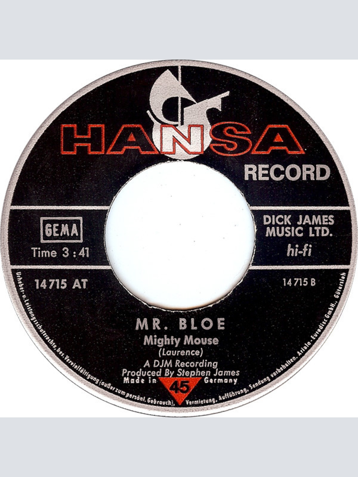 Vinyl / Mr. Bloe - Curried Soul / Mighty Mouse