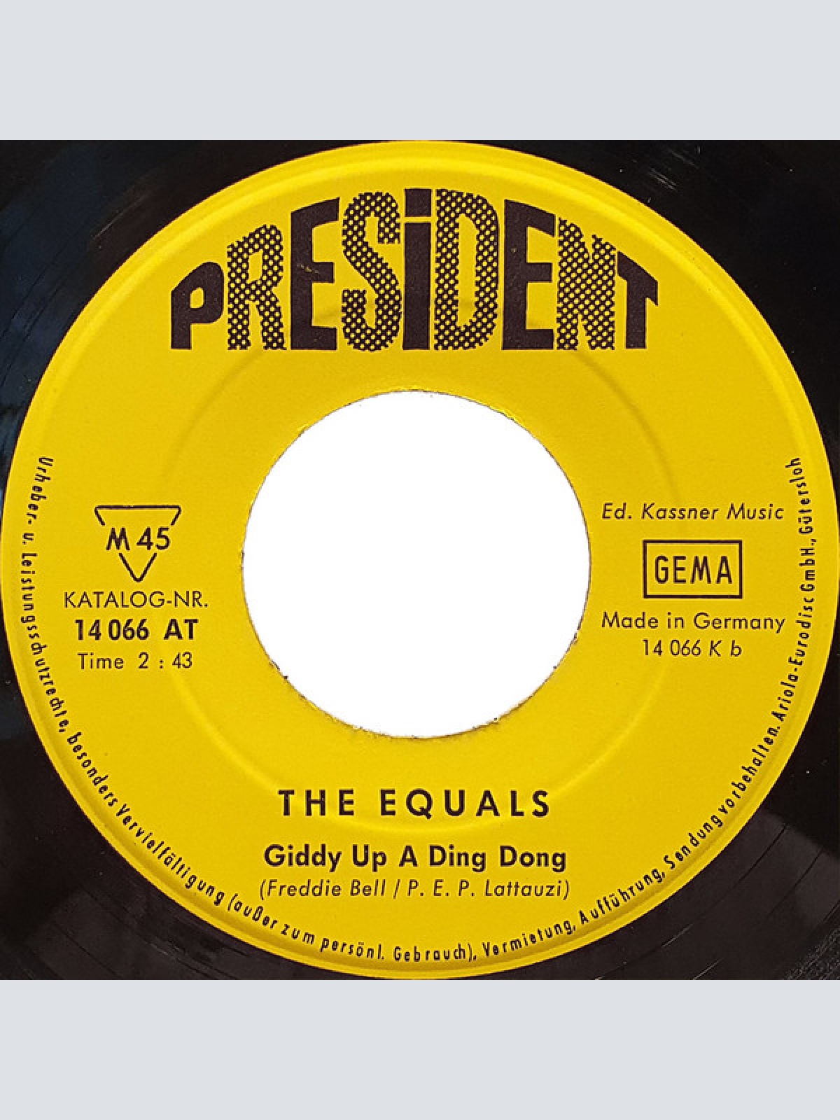 Vinyl / The Equals - Laurel And Hardy / Giddy Up A Ding Dong