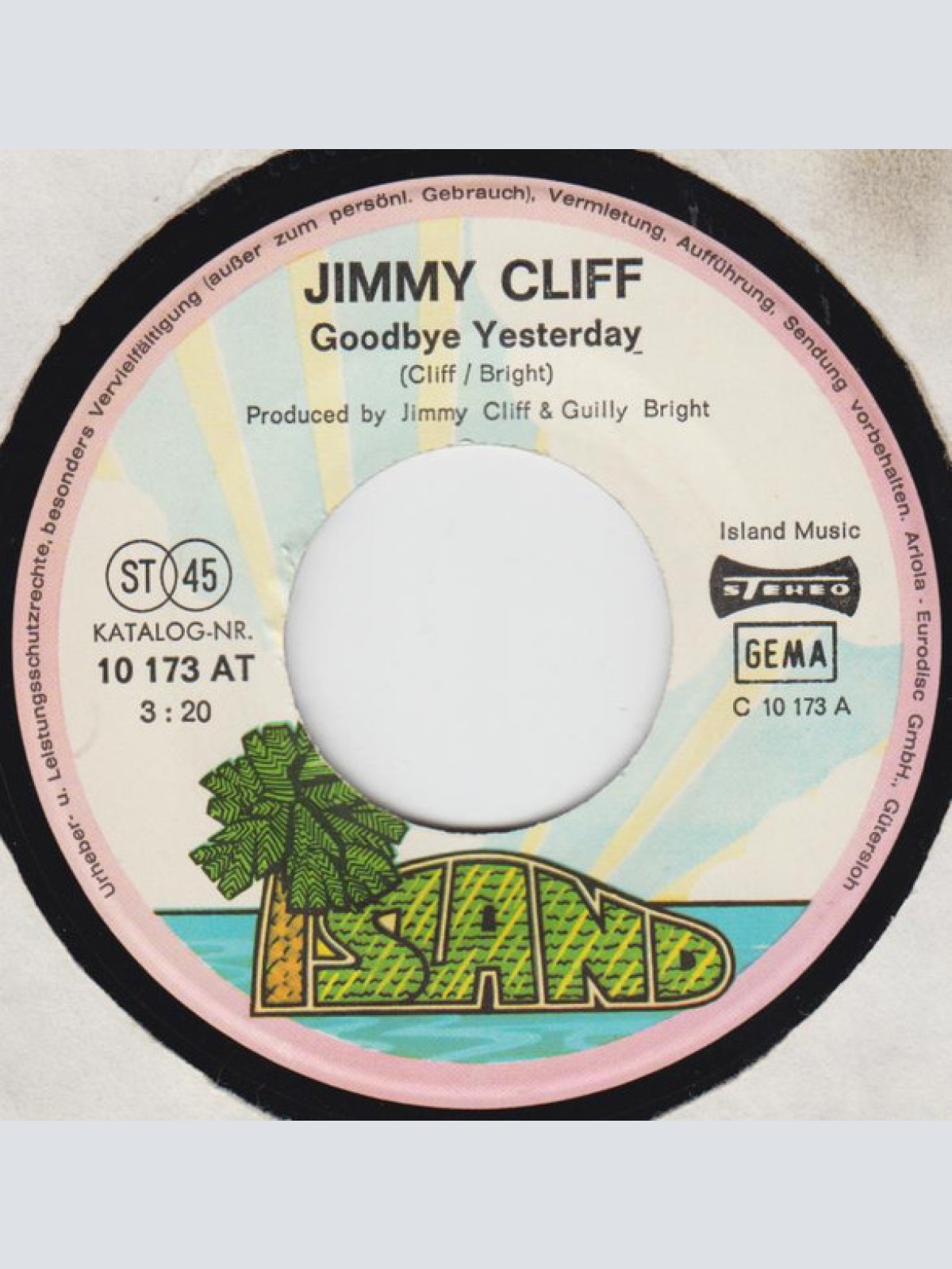 Vinyl / Jimmy Cliff - Goodbye Yesterday / Let's Seize The Time