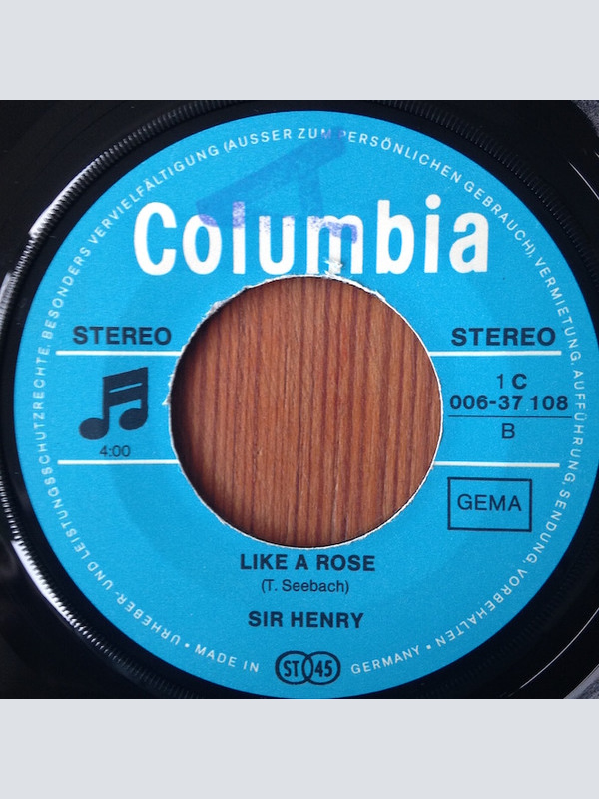 Vinyl / Sir Henry* - Annie Got A Date / Like A Rose