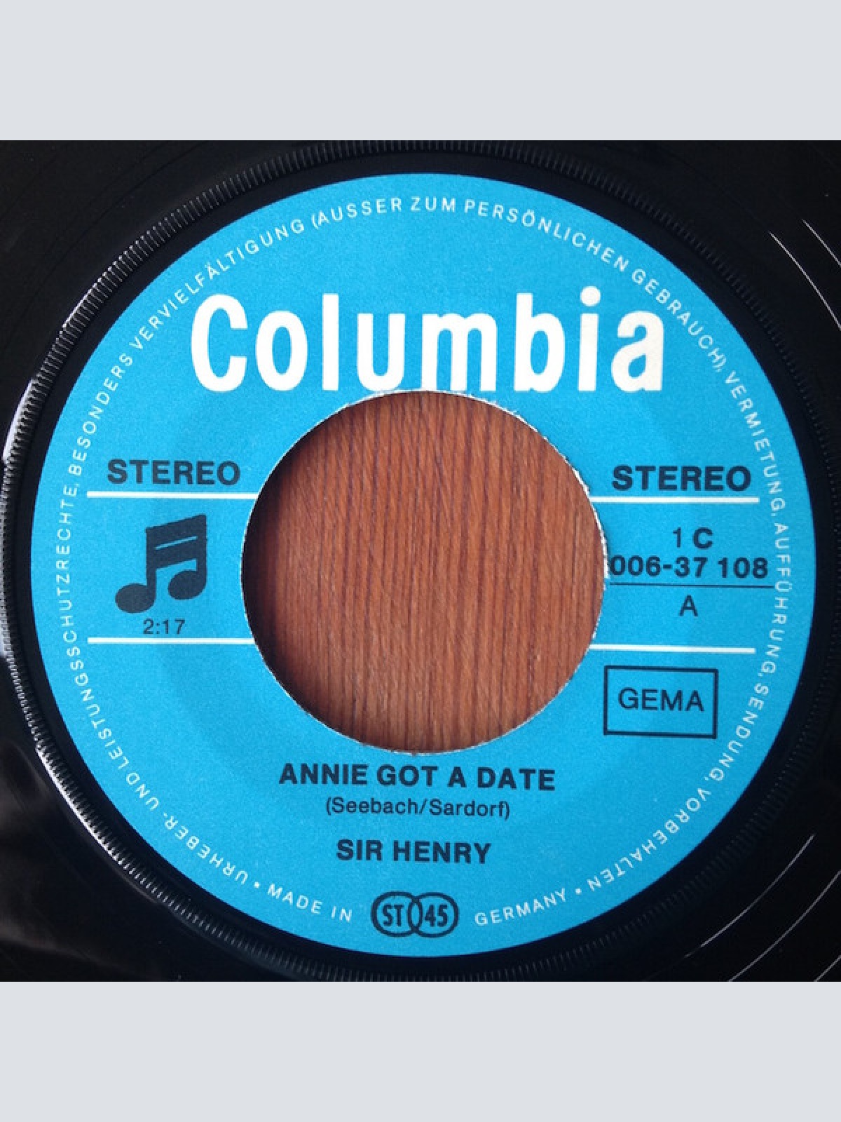 Vinyl / Sir Henry* - Annie Got A Date / Like A Rose