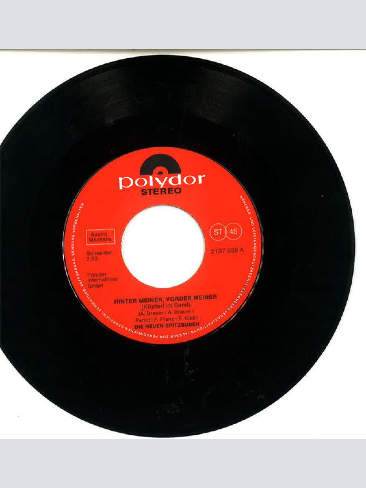 Vinyl / Die Neuen Spitzbuben Und Walter Keller - Die Grossen Vier