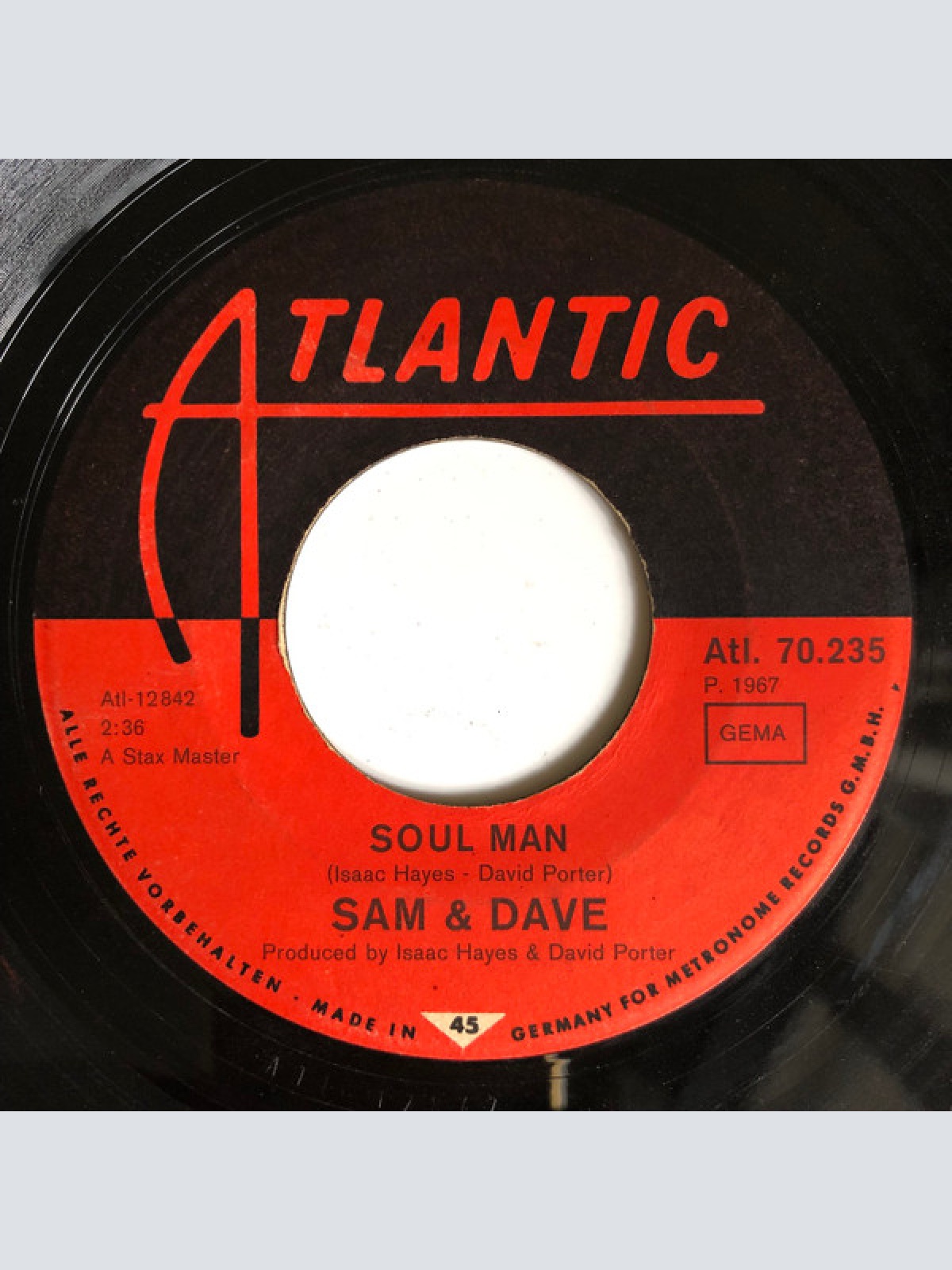 Vinyl / Sam & Dave - Soul Man / May I Baby
