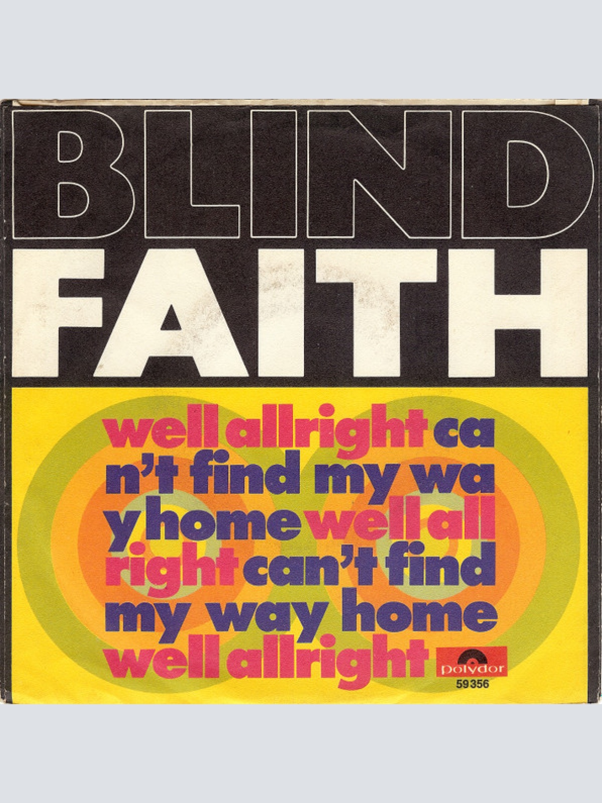 Vinyl / Blind Faith (2) - Well Allright / Can't Find My Way Home