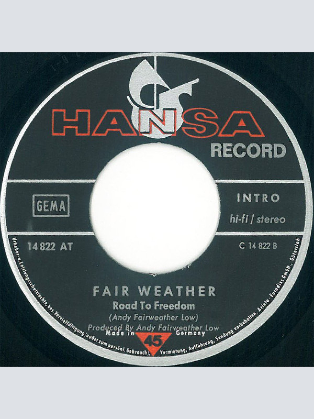 Vinyl / Fair Weather - Tutti Frutti  /  Road To Freedom