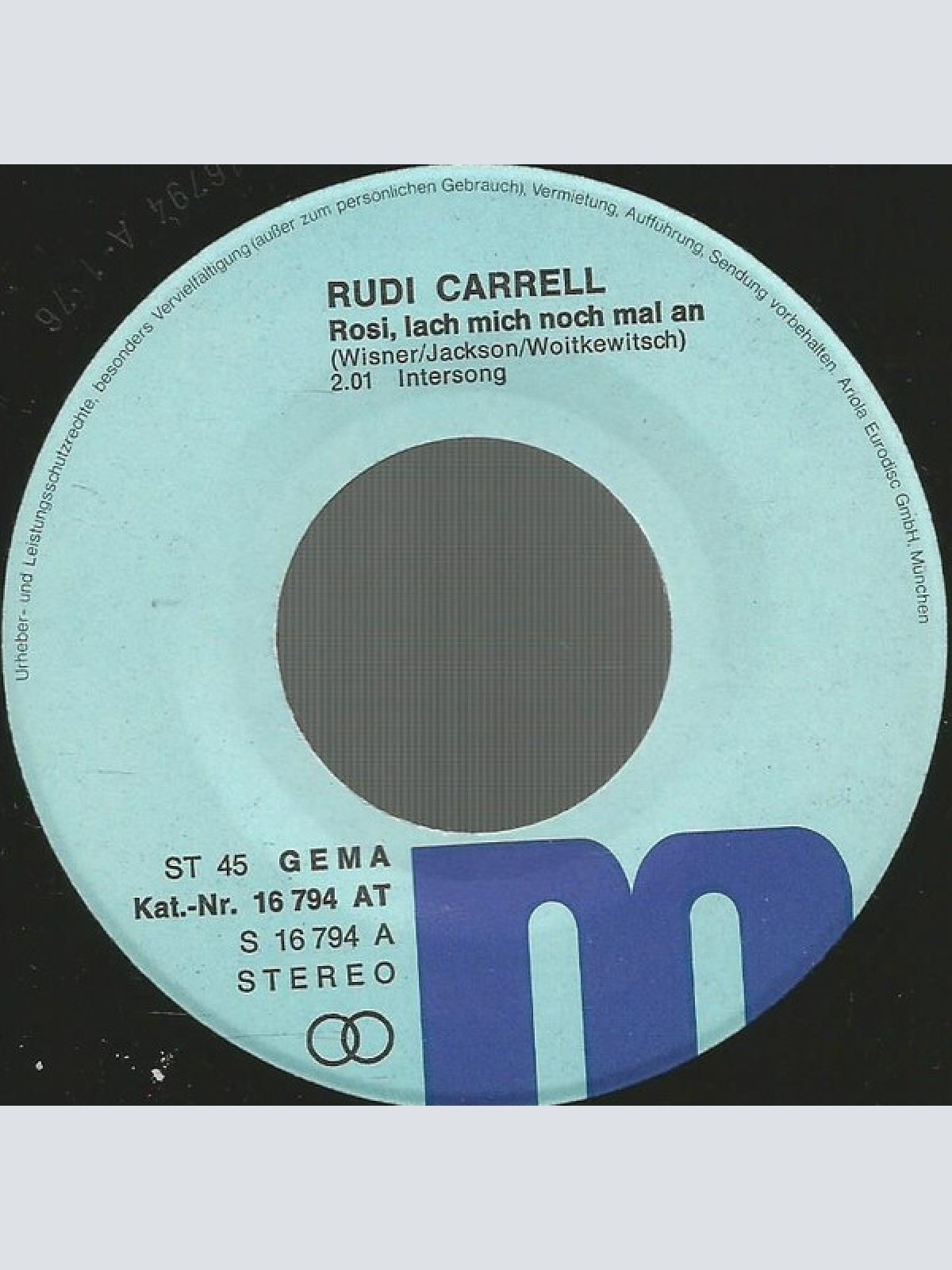 Vinyl / Rudi Carrell - Rosi, Lach Mich Noch Mal An