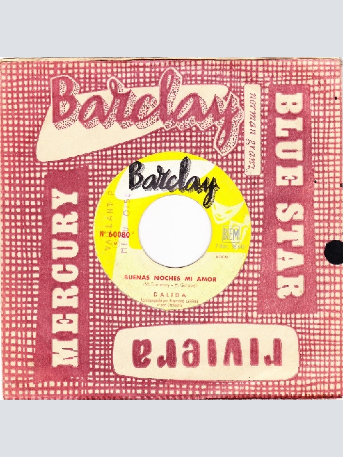Vinyl / Dalida - Buenas Noches Mi Amor