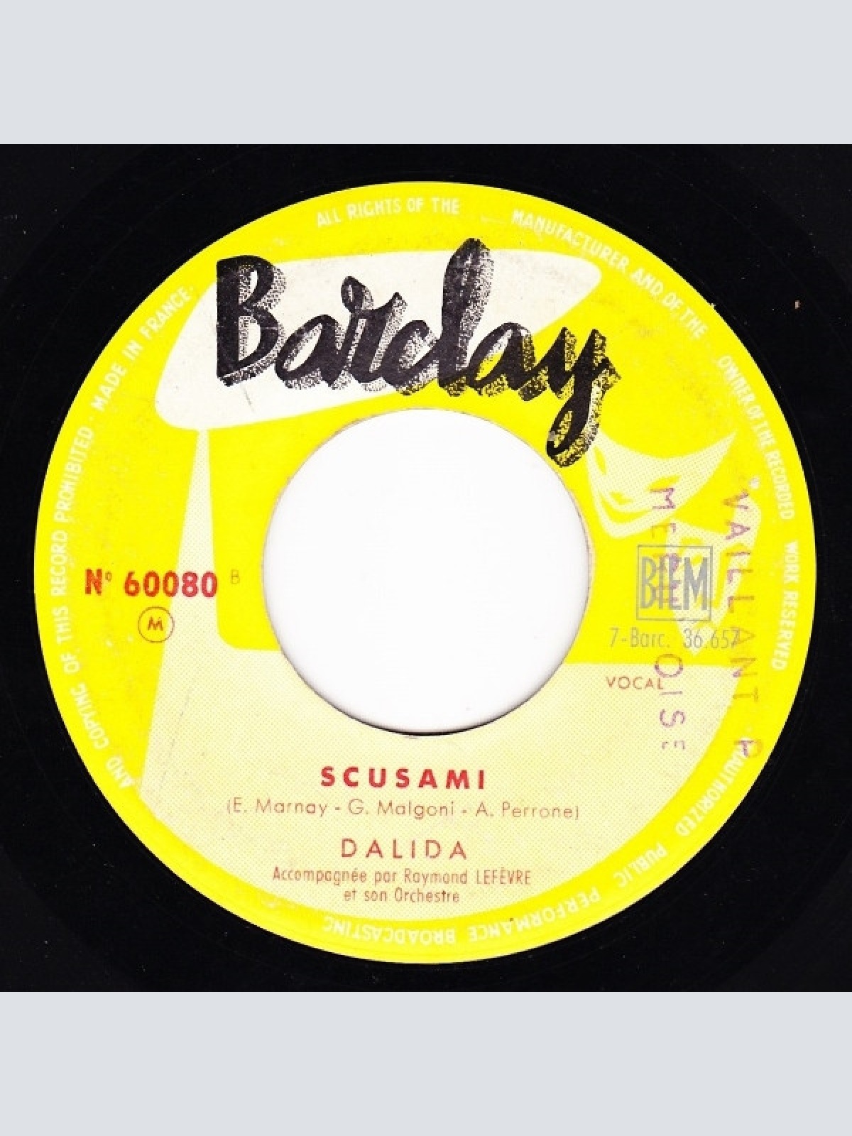 Vinyl / Dalida - Buenas Noches Mi Amor