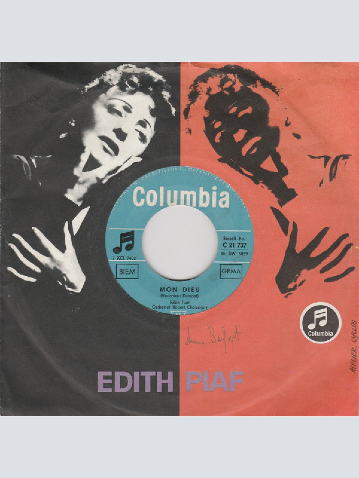 Vinyl / Edith Piaf - Mon Dieu / Des Histoires