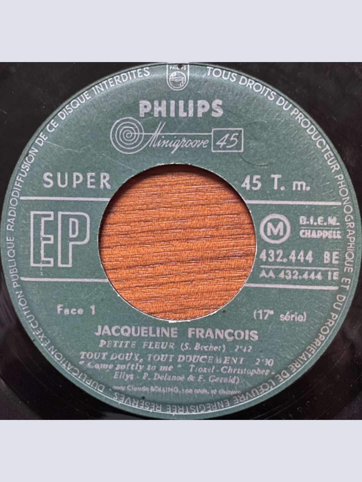 Vinyl / Jacqueline François Orchestre Et Arrangements Claude Bolling - Petite Fleur