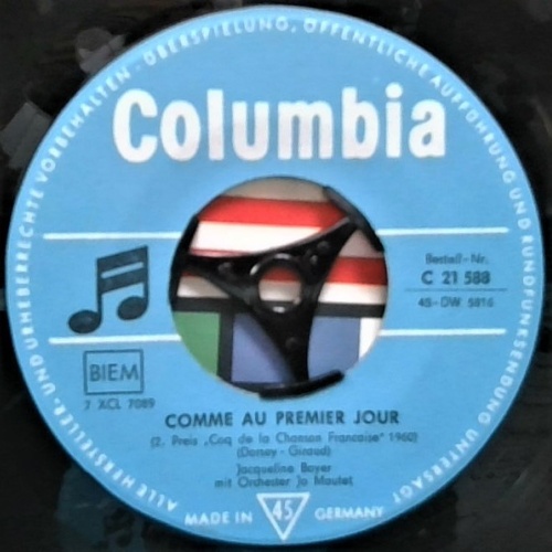 Vinyl / Jacqueline Boyer - Comme Au Premier Jour / Il Bat Mon Cœur